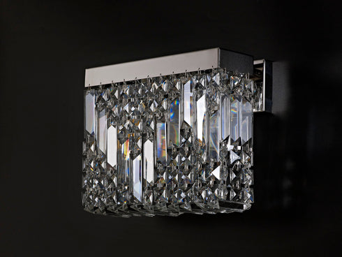 Zula Rectangular 2 Light Small Wall Lamp